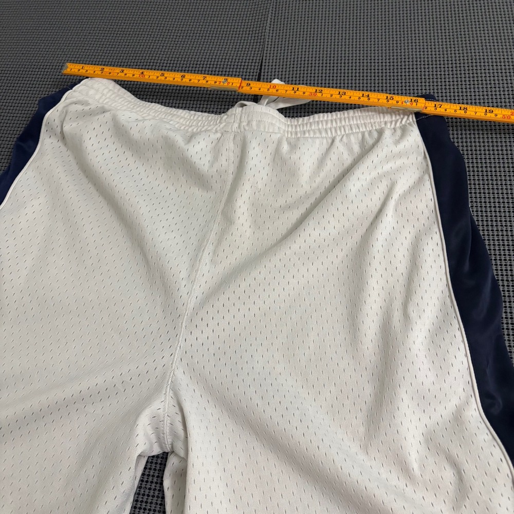 NBA Indiana Pacers Basketball Shorts Mens Large White Navy Yellow Mesh Athletic - Picture 7 of 7